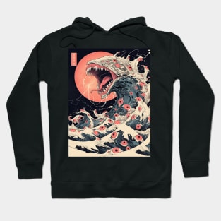 Vintage japanese sea monster 7 Hoodie